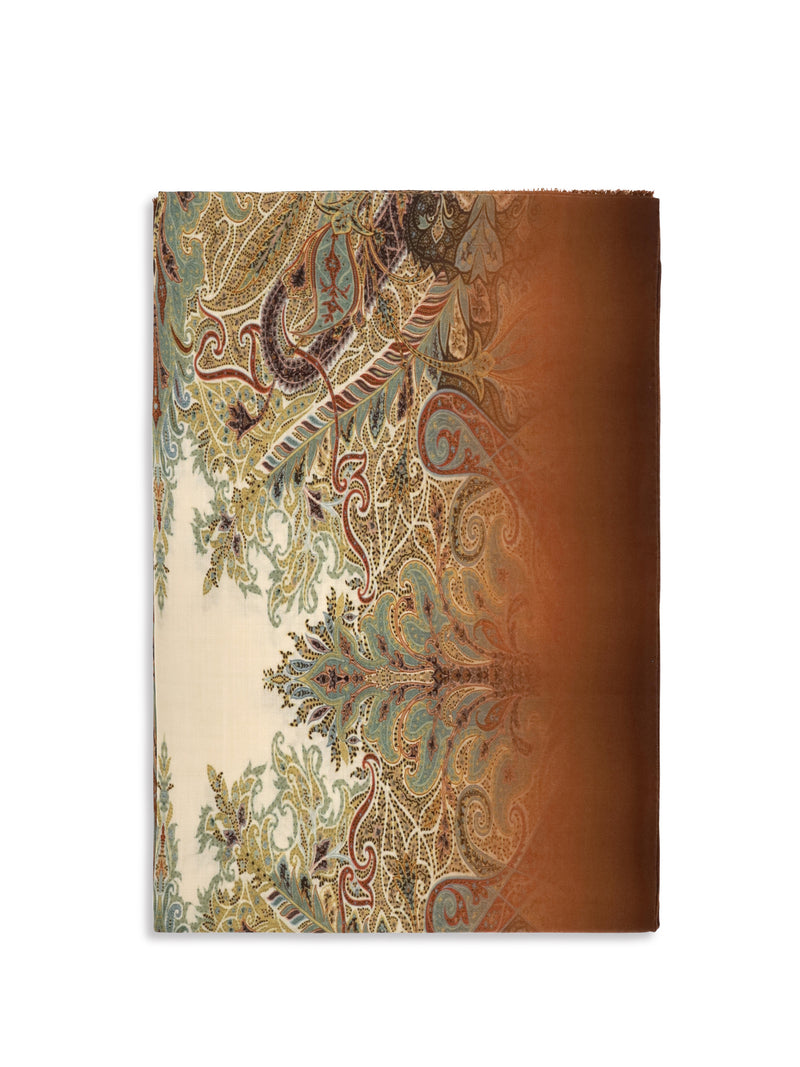 Etro Etro Orfeo Modal Scarf Orange - World Class Fashion