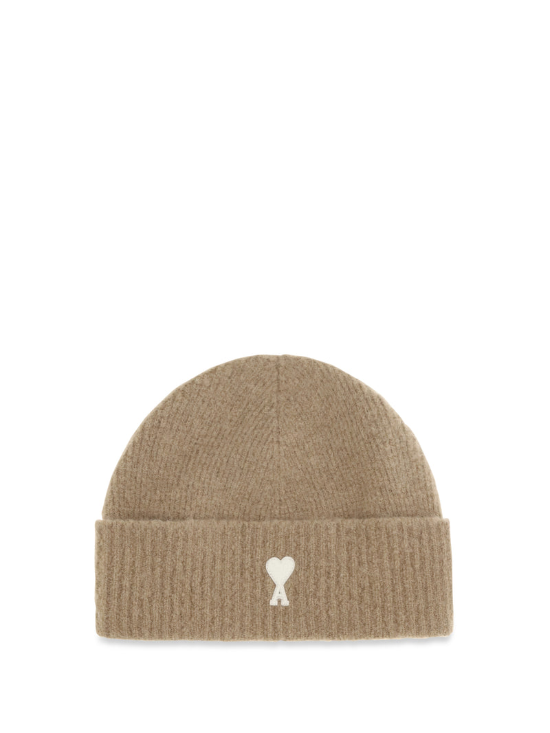 AMI Paris Ami Paris Ami De Coeur Wool Beanie - World Class Fashion