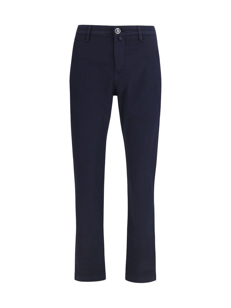 Jacob Cohen Jacob Cohen Bobby Slim Fit Chino Pants Navy Blue - World Class Fashion