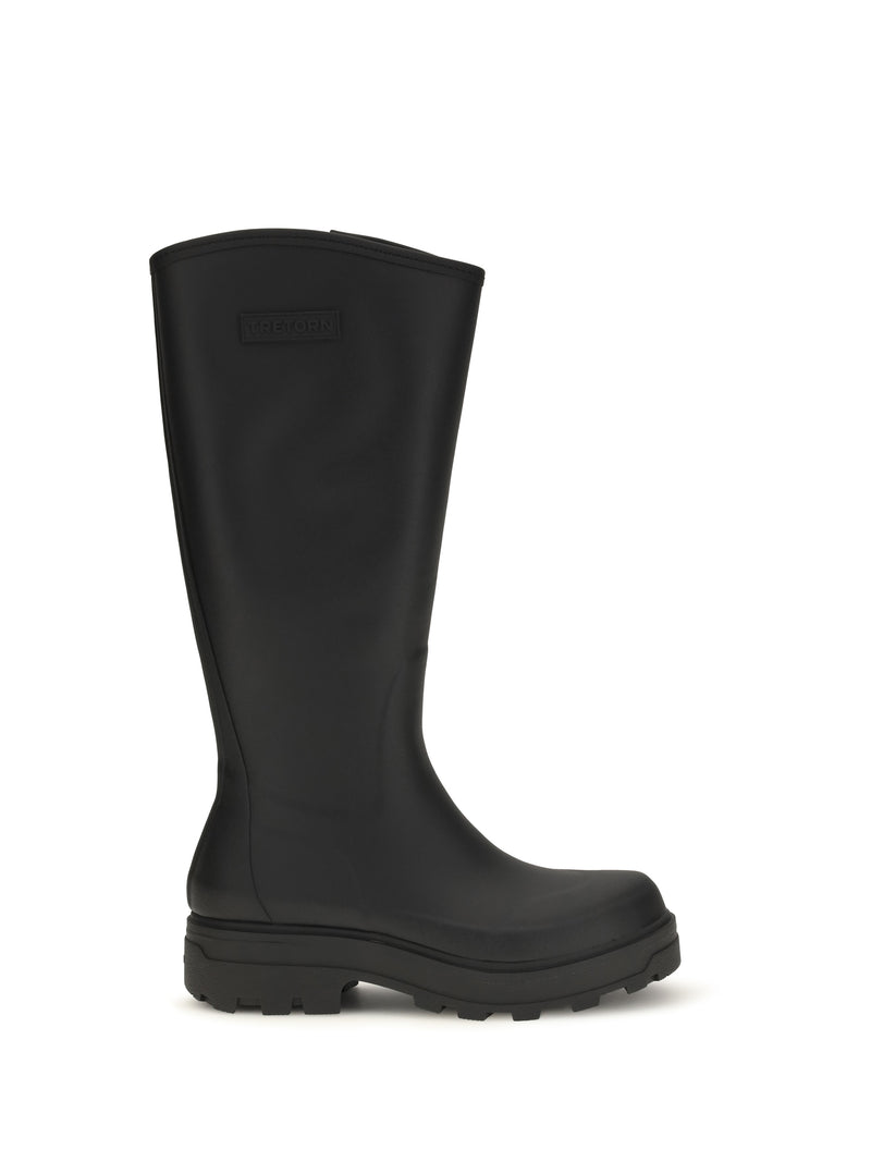 Tretorn Tretorn Halla Rubber High Boots Black - World Class Fashion