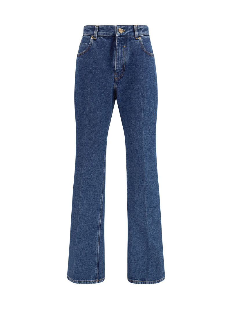 Balmain Balmain Straight-leg Jeans Bleu Jean Fonce Women - World Class Fashion