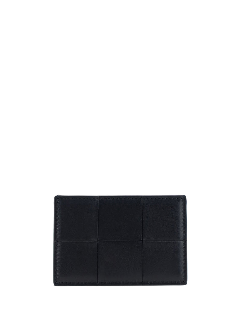 Bottega Veneta Bottega Veneta Cassette Card Holder Black-Gold - World Class Fashion