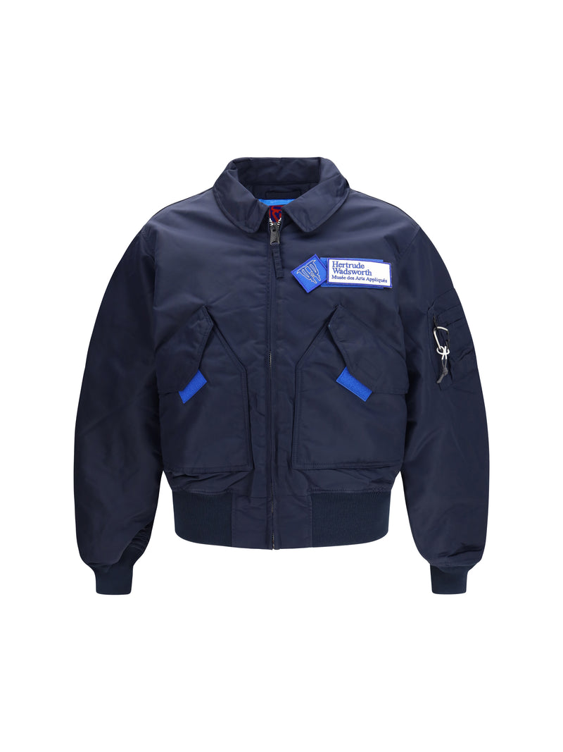 Gr10k Gr10k Bomber Jacket Gr10k X Alpha Industries Rep Navy - World Class Fashion