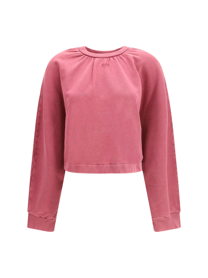 Off-white Off-White Off Stamp Balloon Crewneck Sweatshirt Pink - World Class Fashion