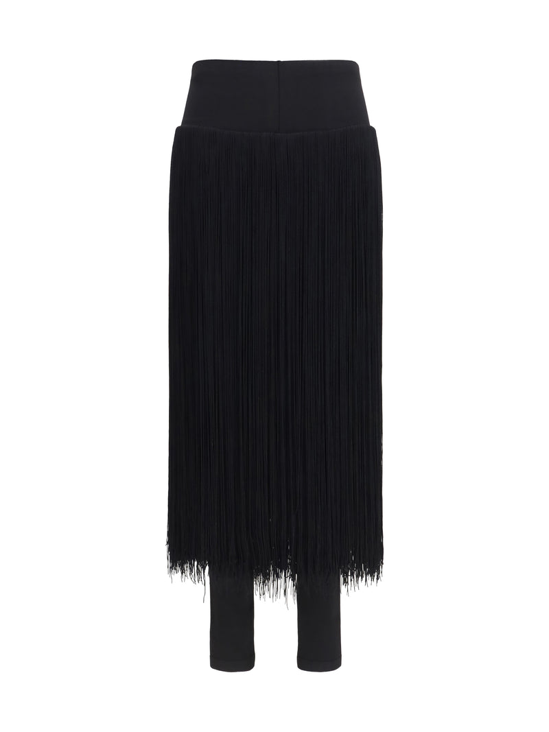 Alaia Alaïa Fringed Leggings Noir Alaia Women - World Class Fashion