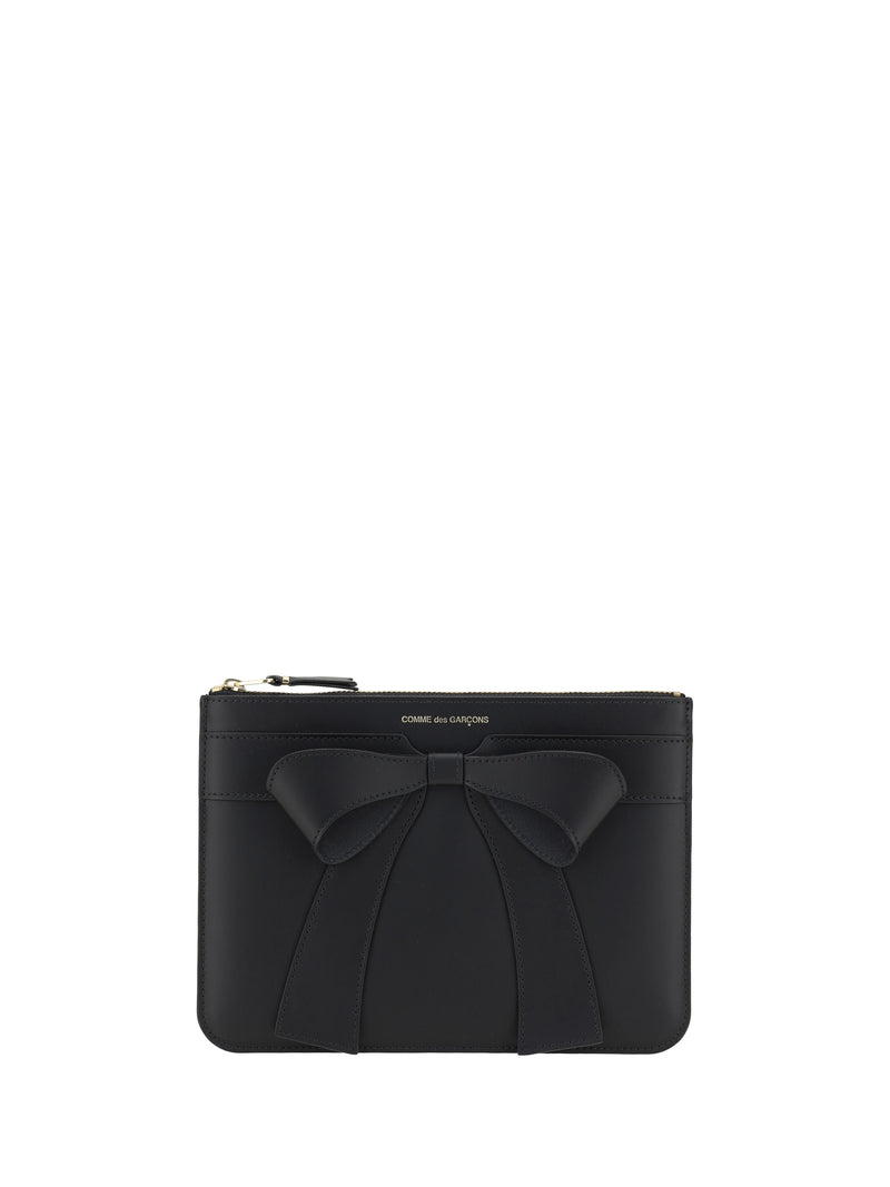 Comme Des Garçons Comme Des Garçons Big Bow Coin Purse Black - World Class Fashion