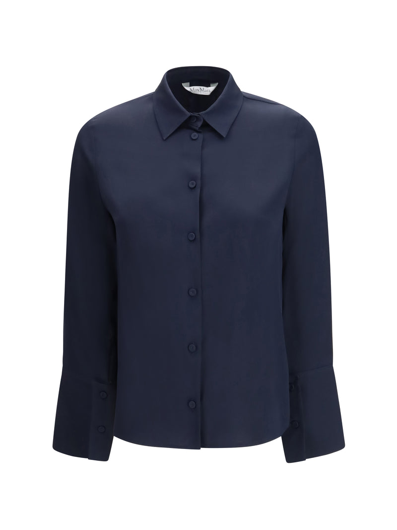 Max Mara Pure Max Mara Pure Mxpvoliera Shirt Blu Marino - World Class Fashion