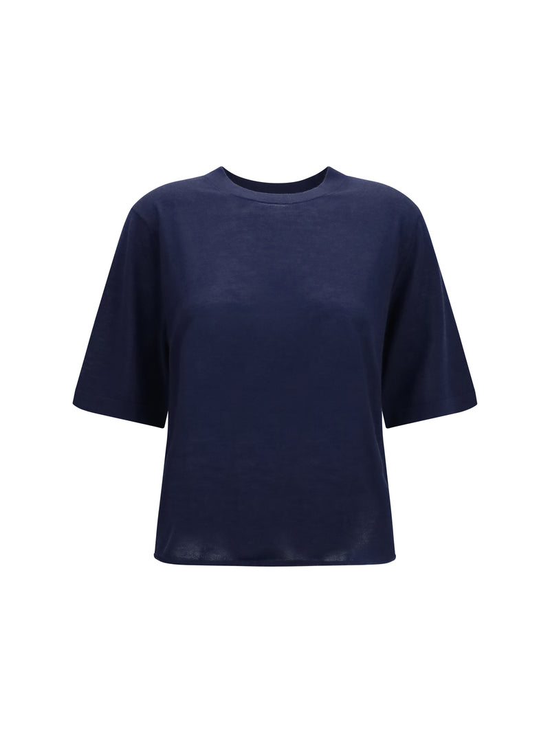 Loulou De Saison Loulou De Saison Nala Fine-knit Cashmere T-shirt - World Class Fashion