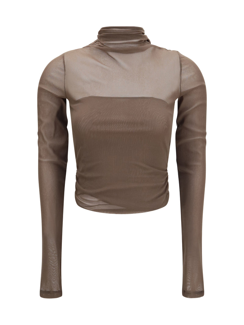 Lemaire Lemaire Ballerina Top With Scarf Cacao - World Class Fashion