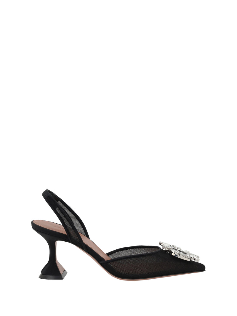 Amina Muaddi Zapatos de tacón Begum negros de Amina Muaddi - World Class Fashion