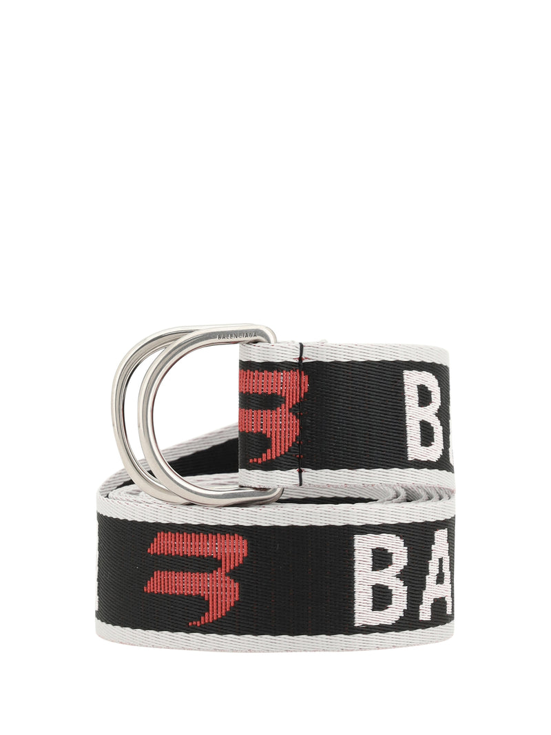Balenciaga Balenciaga D-ring Belt Bal Grey/Carmin Red - World Class Fashion