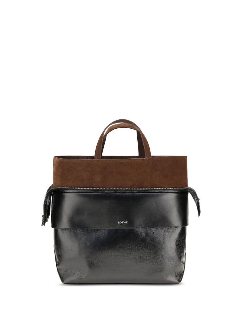 Loewe Loewe Large Switch Tote Black/Espresso - World Class Fashion
