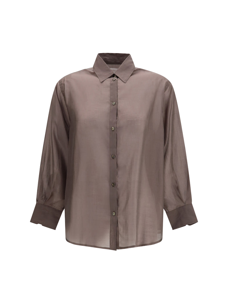 Cruna Cruna Buttoned Shirt Tortora Women - World Class Fashion