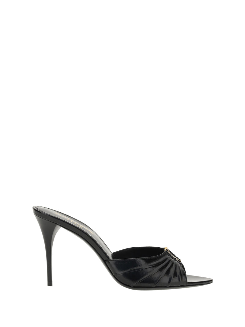Saint Laurent Saint Laurent Babylone Sandals Black Women - World Class Fashion