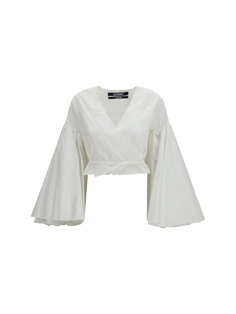 Jacquemus Jacquemus Paysan Wrap Top White - World Class Fashion