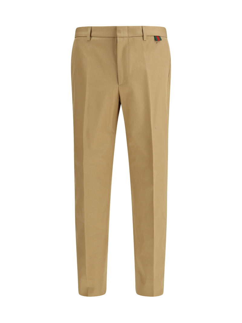 Gucci Gucci Cotton Trousers Bisque Men - World Class Fashion