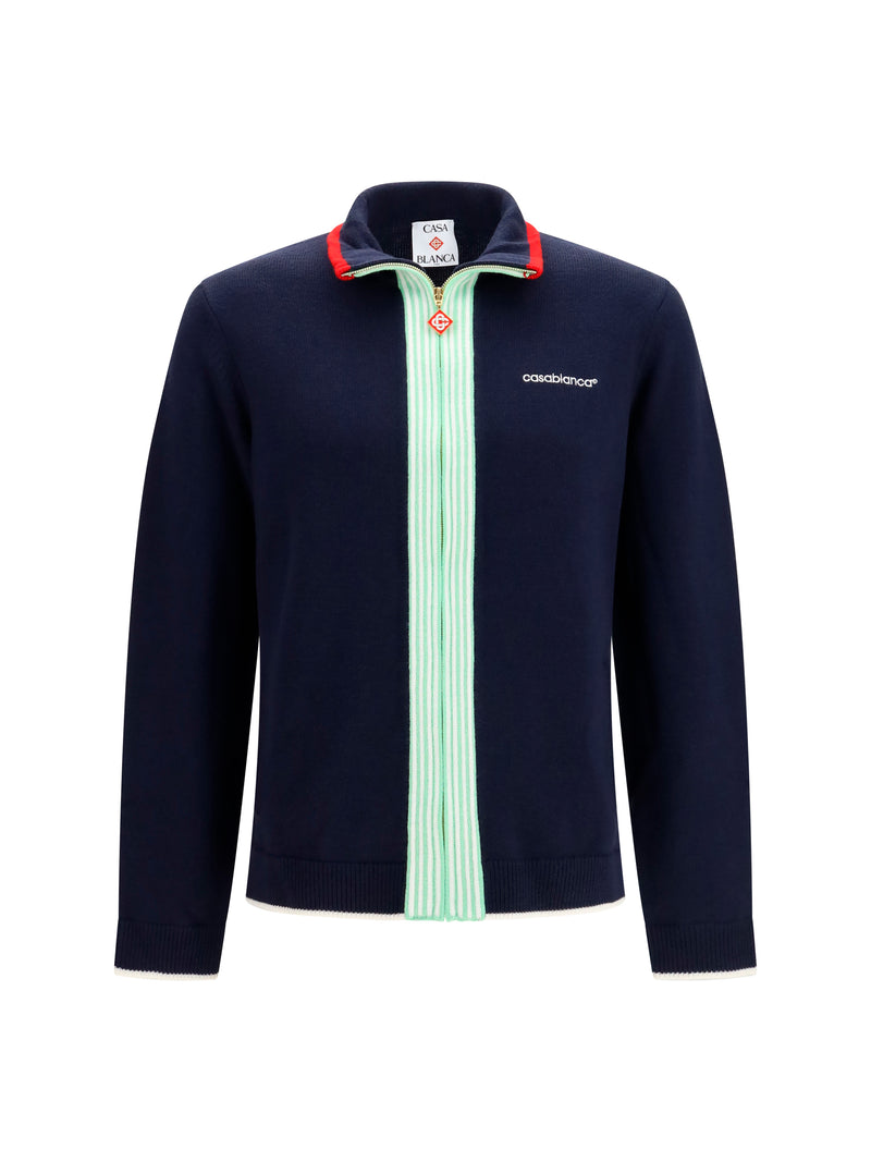Casablanca Casablanca Merino Wool Sports Jacket Navy - World Class Fashion