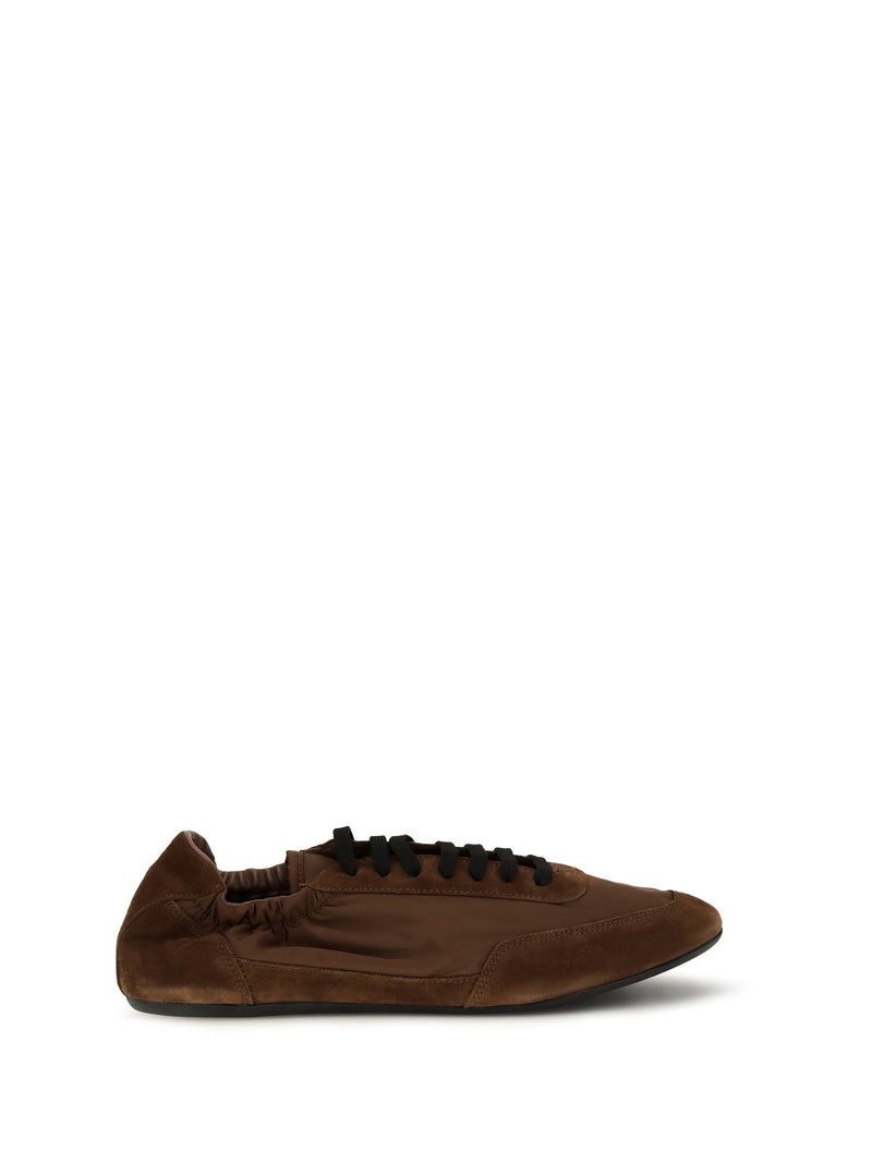 Prada Prada Collapse Sneakers Re-Nylon Suede Palissandro - World Class Fashion