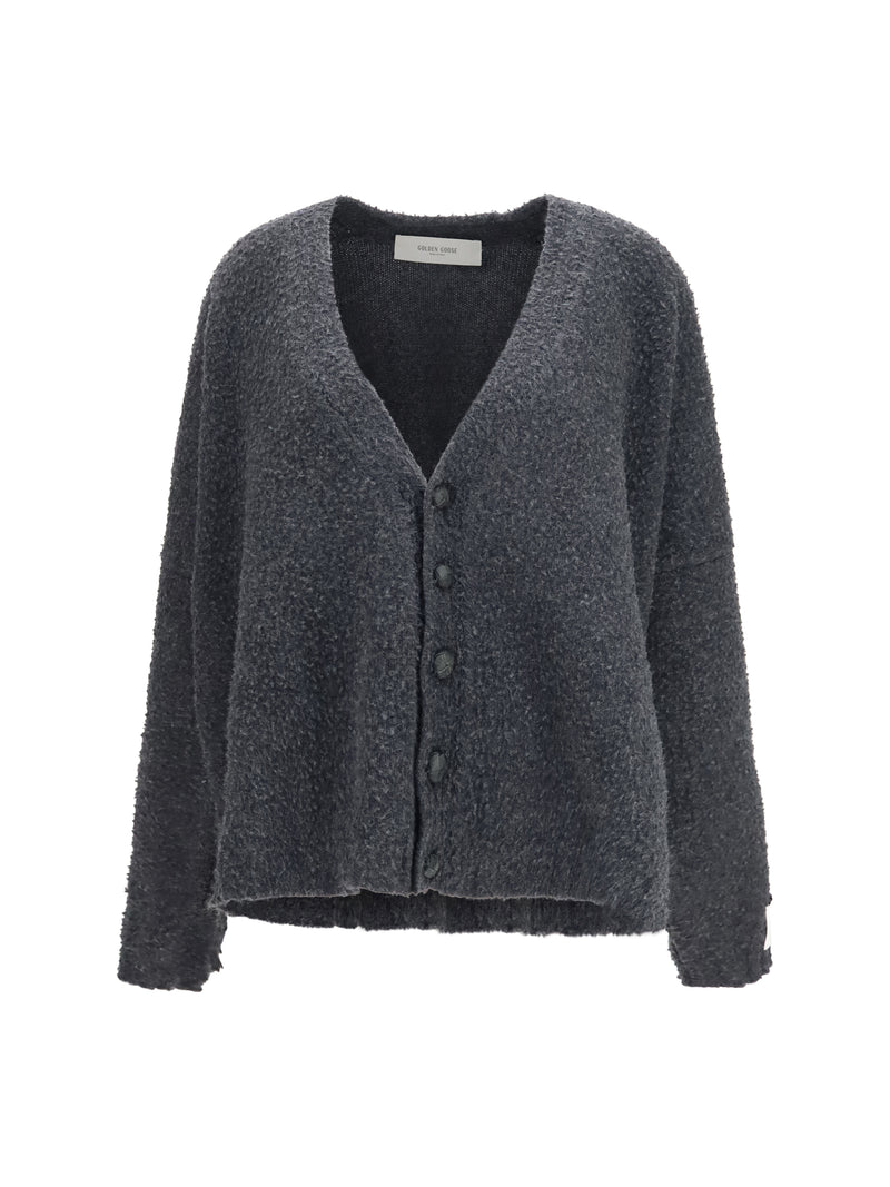 Golden Goose Golden Goose Casentino-effect Wool Cardigan Grey - World Class Fashion