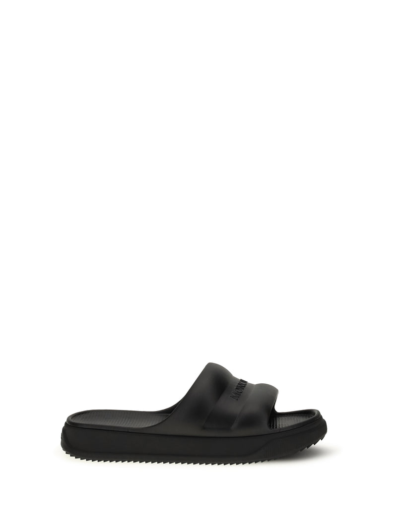 Moncler Moncler Altive Slippers Black Women - World Class Fashion