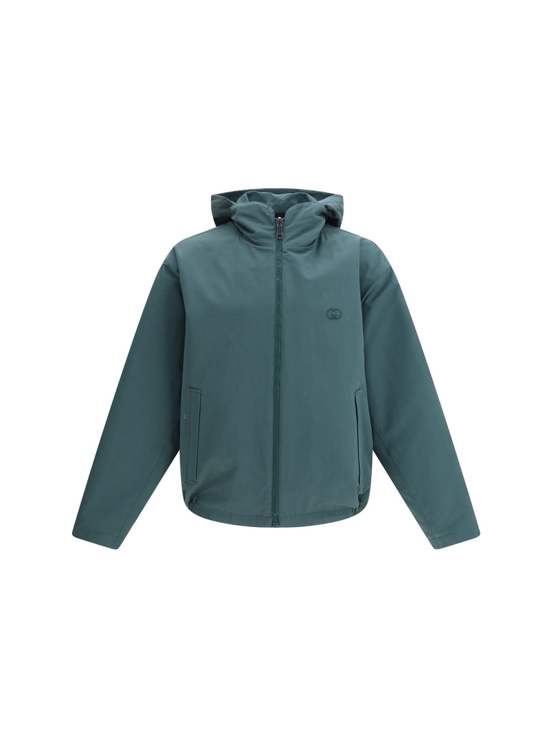 Gucci Gucci Reversible Cotton Ripstop Jacket Petroleum - World Class Fashion