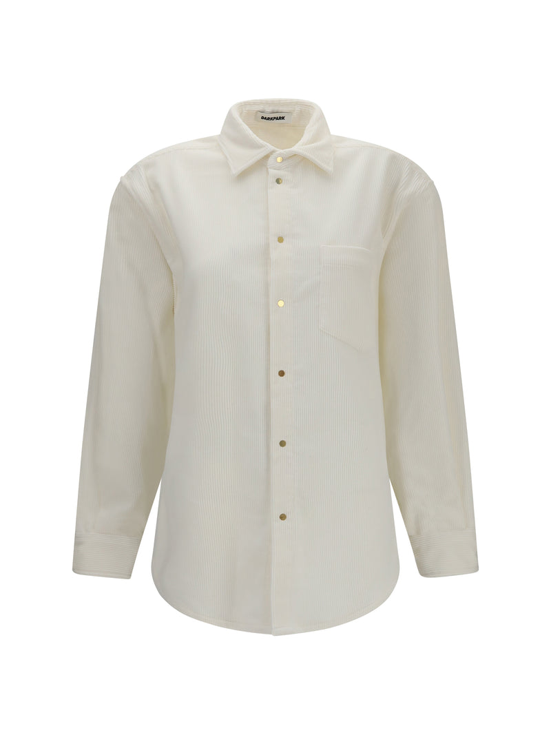 Darkpark Darkpark Anne Corduroy Shirt White - World Class Fashion