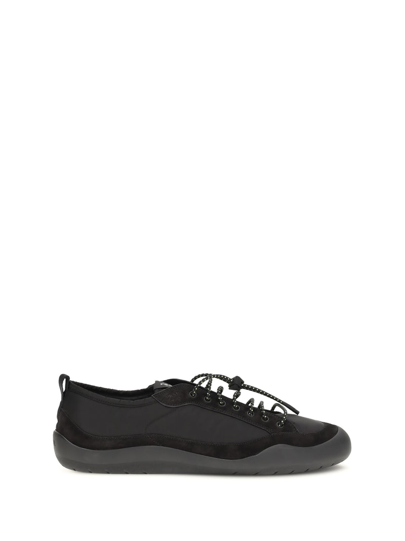 Prada Prada Leather and Fabric Sneakers Nero Men - World Class Fashion