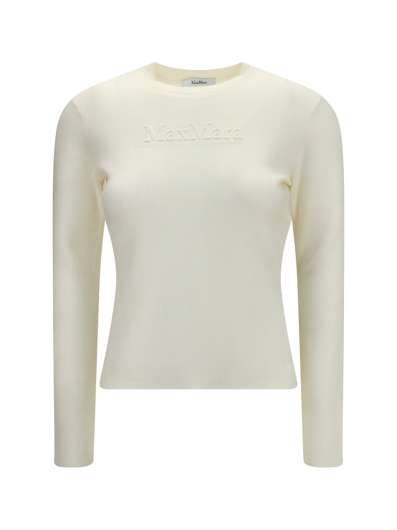 Max Mara Max Mara Manto Wool Sweater White - World Class Fashion