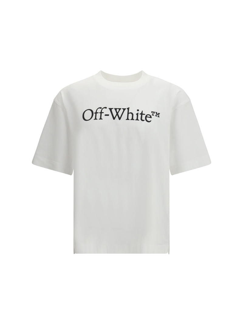 Off-white Off-white Big Bookish Skate T-shirt White-Black - World Class Fashion