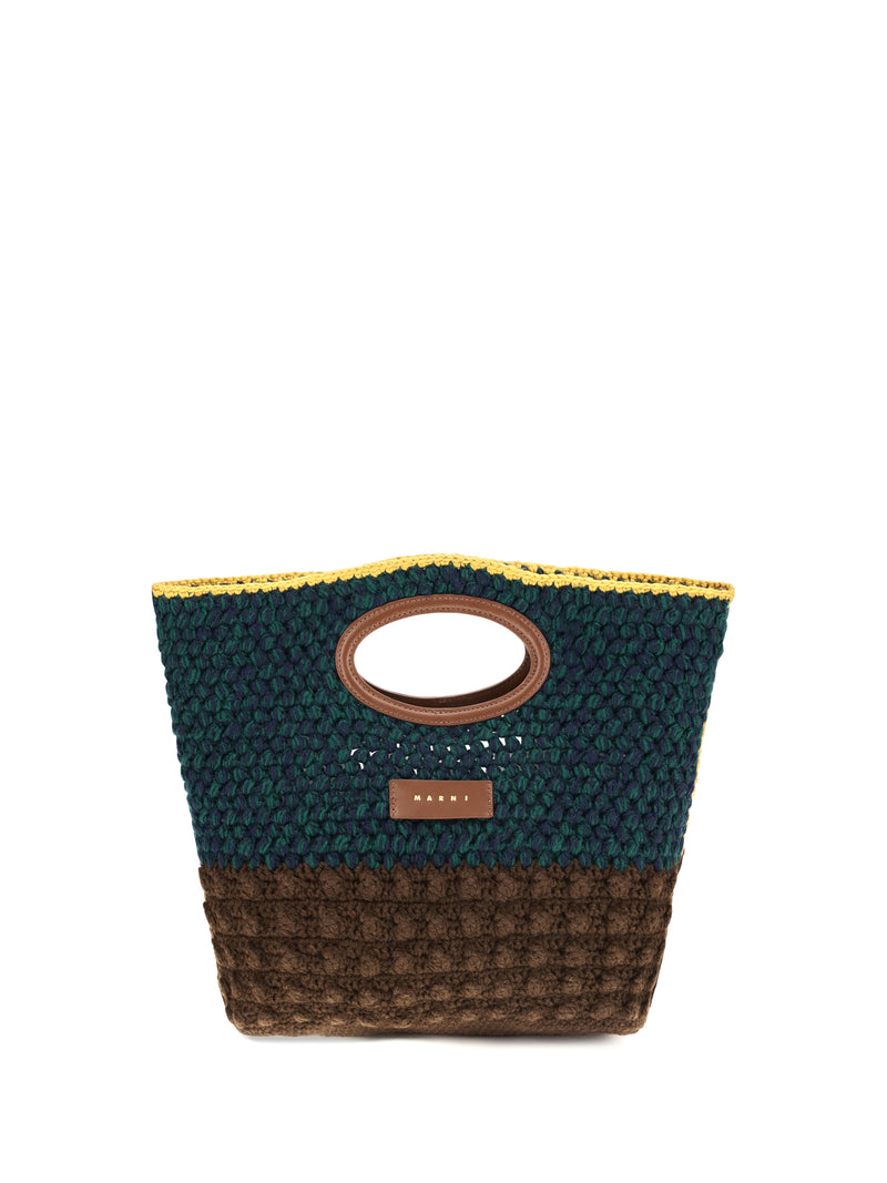 Marni Marni Knotty Crochet Wool Handbag Multicolor - World Class Fashion