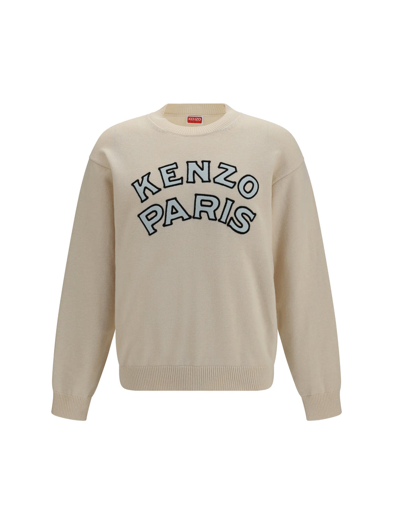 Kenzo Suéter Kenzo Paris Emblem bordado blanco roto - World Class Fashion