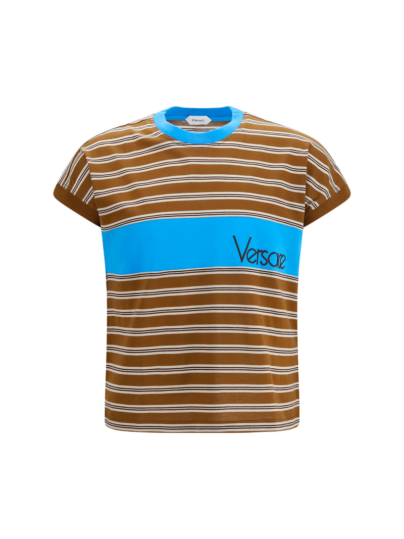 Versace Versace Striped Cotton T-shirt - World Class Fashion