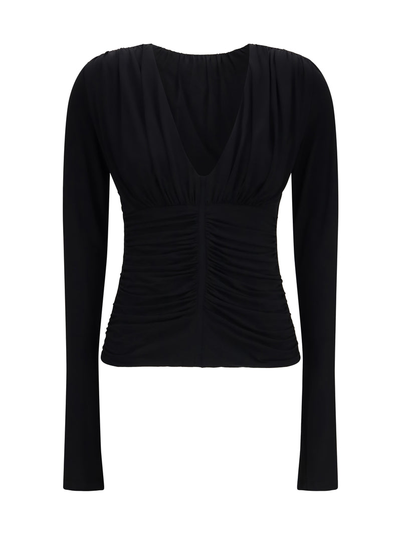 Max Mara Sportmax Max Mara Sportmax Beato Long-sleeved Top Black - World Class Fashion