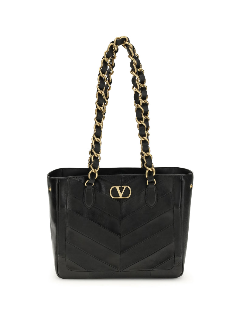 Valentino Garavani Valentino Garavani La Seine Shopping Bag Nero - World Class Fashion