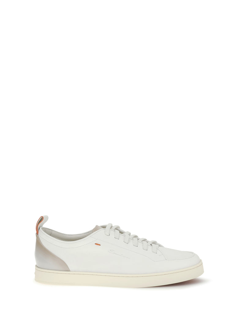 Santoni Santoni Montecarlo Sneakers White Men - World Class Fashion