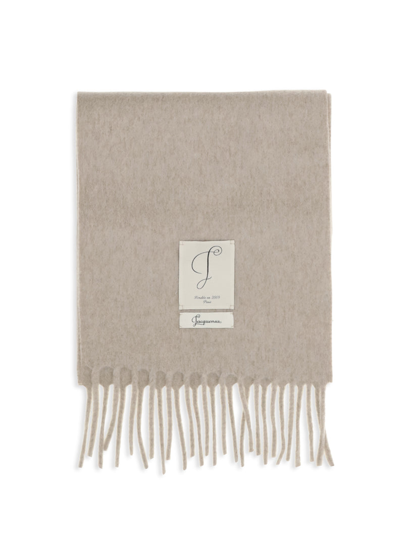 Jacquemus Jacquemus Cavallo Fringed Scarf Beige - World Class Fashion