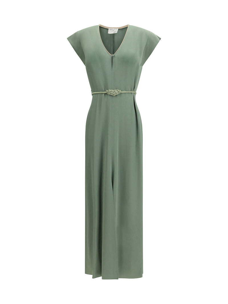 Forte_forte Forte_forte Long Kaftan Dress Khaki - World Class Fashion