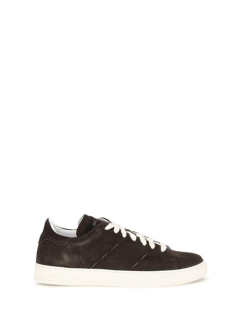 Kiton Kiton Suede Sneakers Testa Moro Men - World Class Fashion