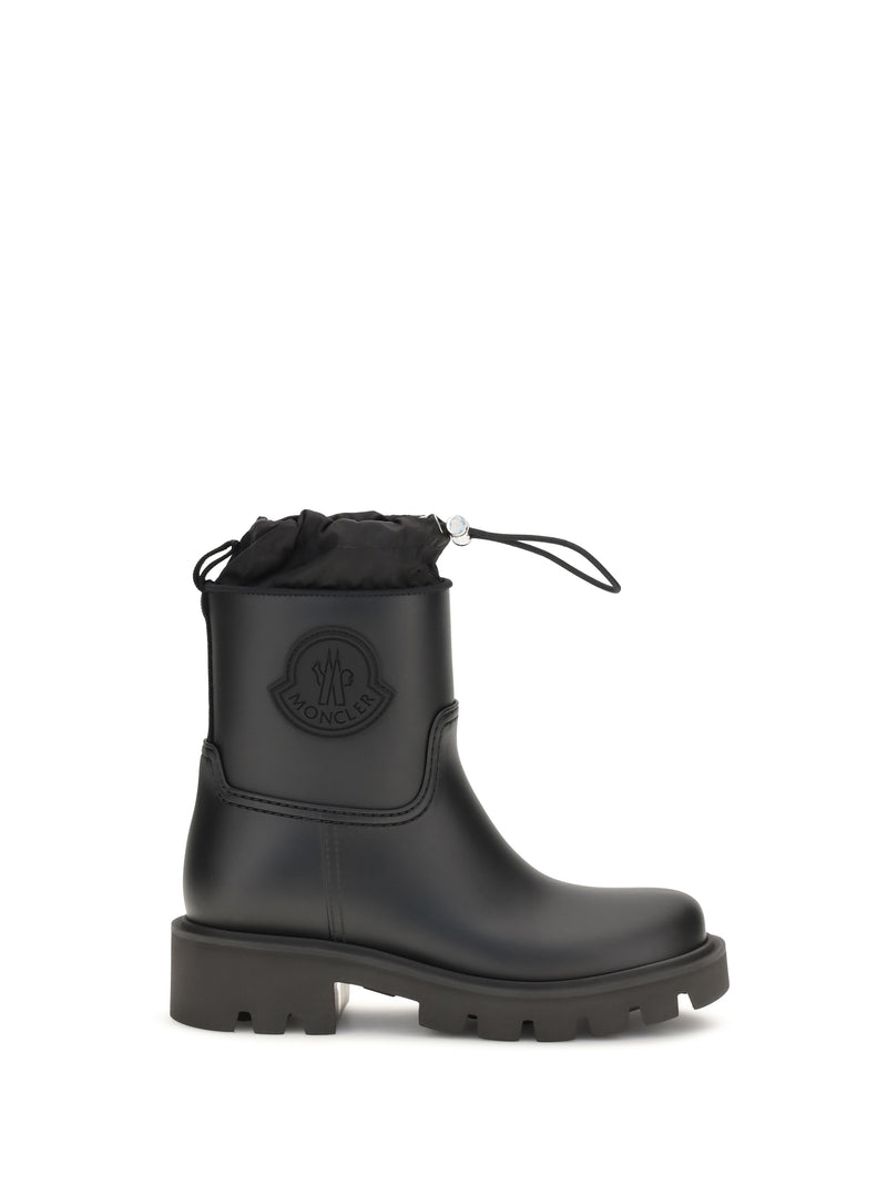 Moncler Moncler Kickstream Rain Boots Black Women - World Class Fashion