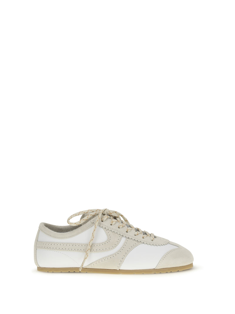 Dries Van Noten Dries Van Noten Leather Sneakers White Women - World Class Fashion