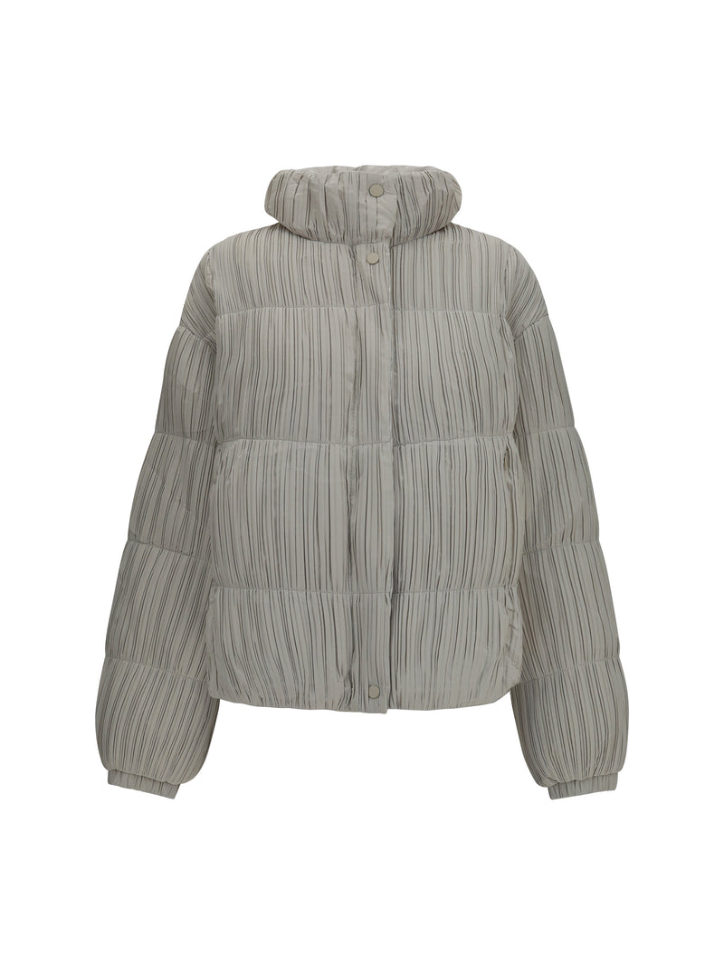 Gongdid Design Gongdid Design Reversible High-neck Puffer Jacket Beige - World Class Fashion