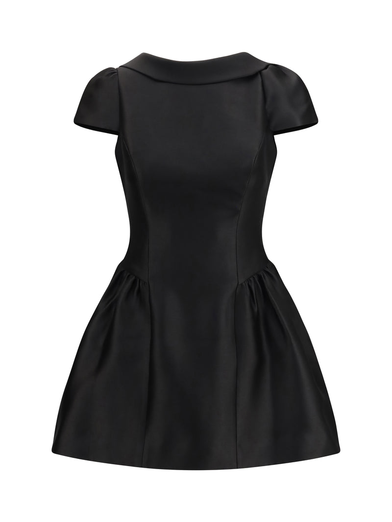 Self-portrait Self-portrait Short Taffeta Dress Black Women - World Class Fashion
