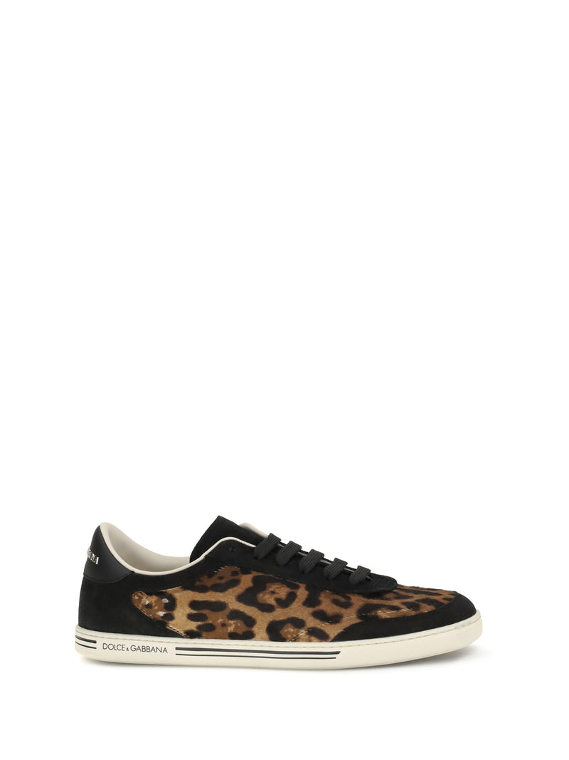 Dolce & Gabbana Dolce & Gabbana Saint Tropez Leopard Sneakers - World Class Fashion