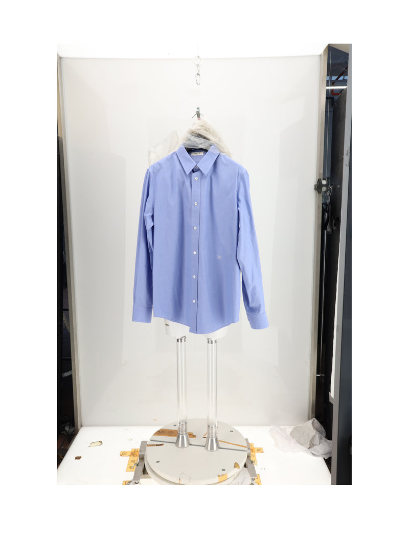 Celine Celine Classic Cotton Shirt Bleu Men - World Class Fashion