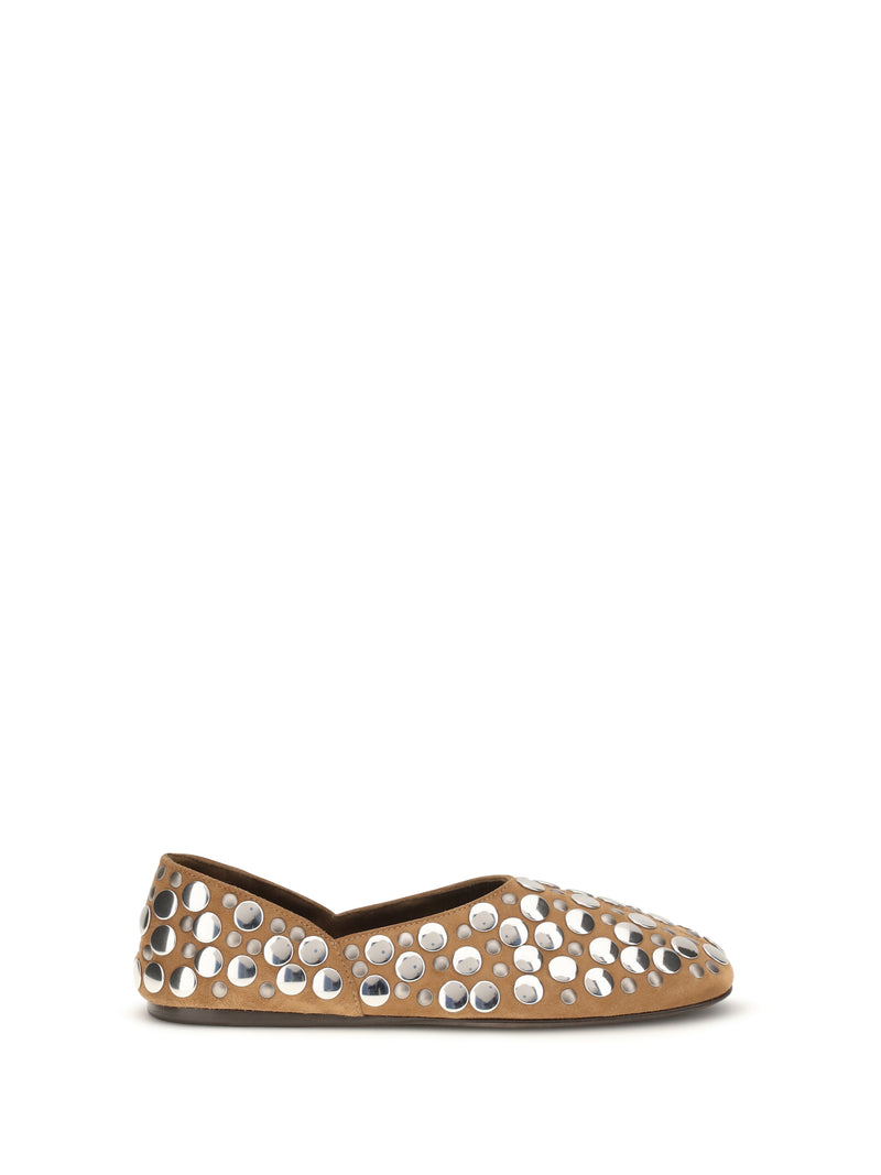 Khaite Khaite Jane Ballerinas Caramel - World Class Fashion