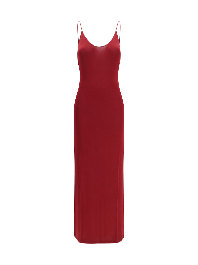 Saint Laurent Saint Laurent Backless Knit Dress Bordeaux Women - World Class Fashion
