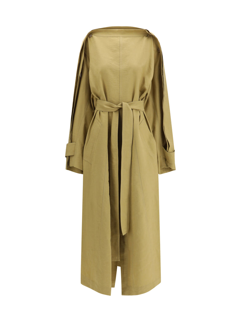 Petar Petrov Petar Petrov Trench Coat Dress Camel - World Class Fashion