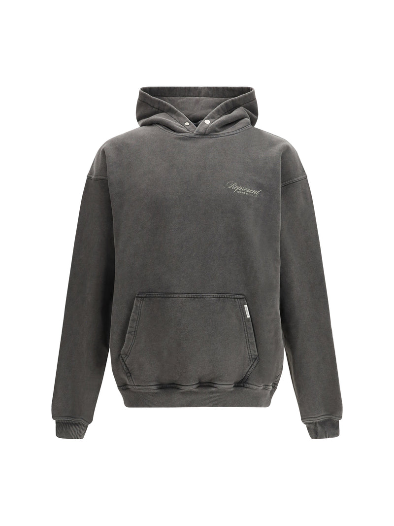 Represent Represent Cotton Hooded Sweatshirt Vintage Grey - World Class Fashion