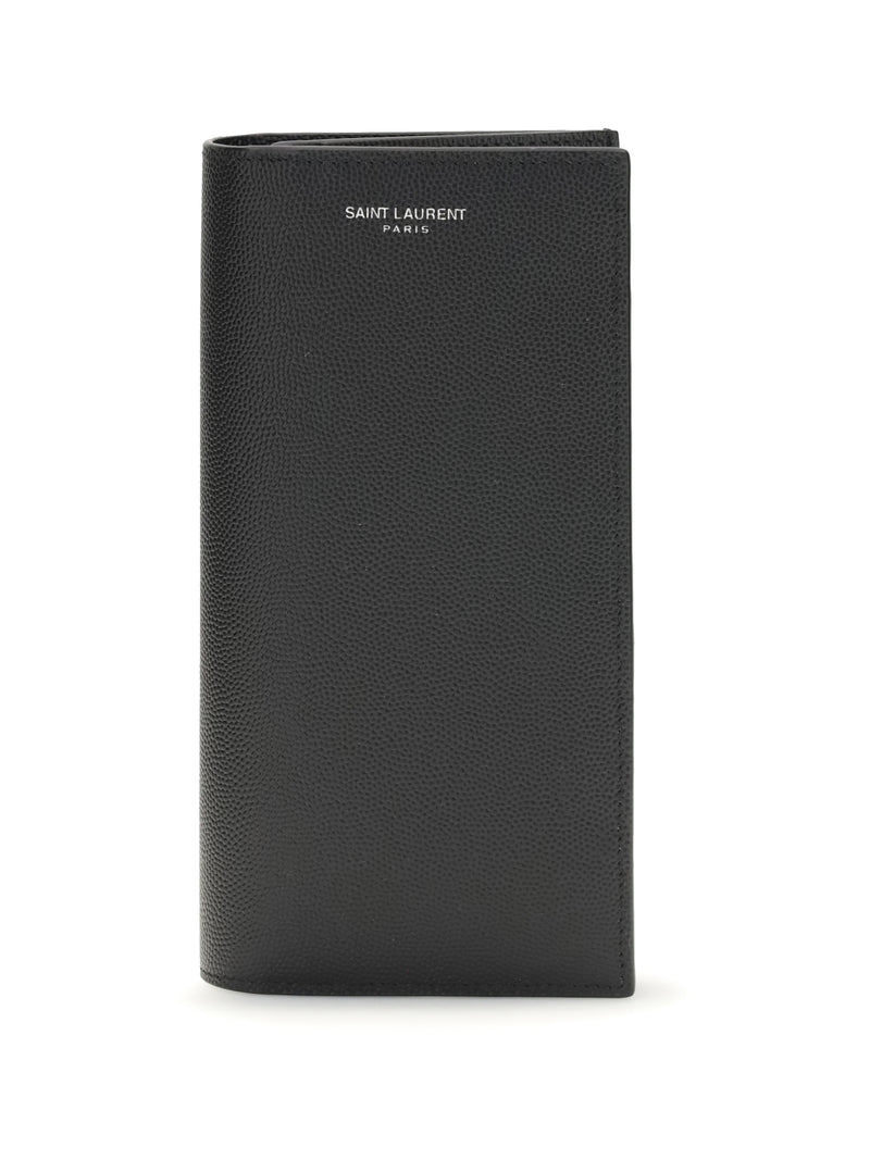 Saint Laurent Saint Laurent Grained Leather Wallet - World Class Fashion