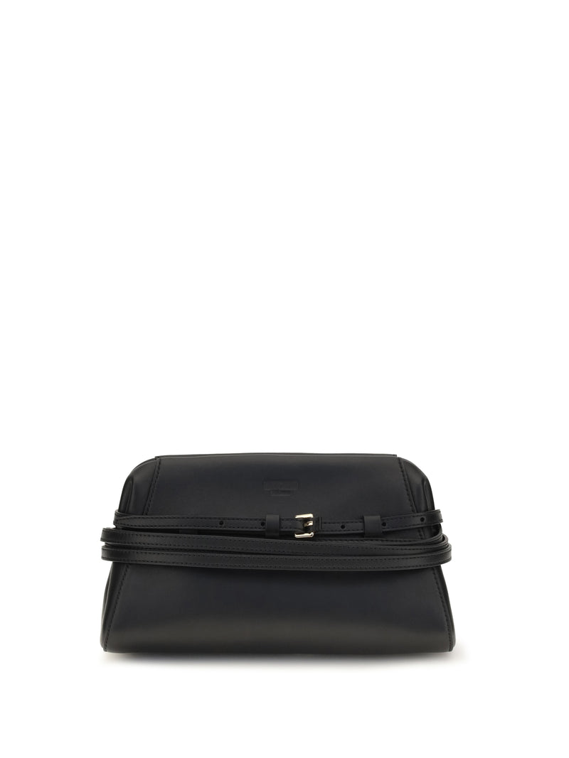 Moschino Moschino Belt-detail Clutch Nero - World Class Fashion